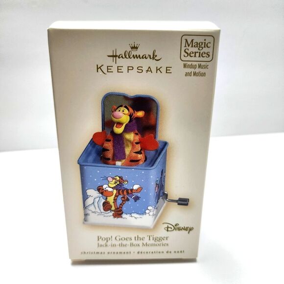 Hallmark Keepsake Christmas Ornament POP Goes the Tigger Jack in the Box Disney - Picture 1 of 8
